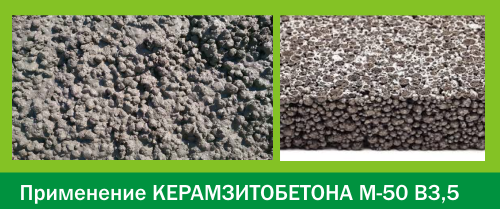 Керамзитобетон М50