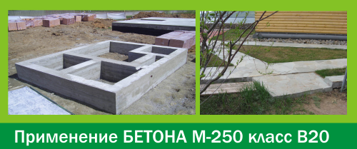 Бетон М250